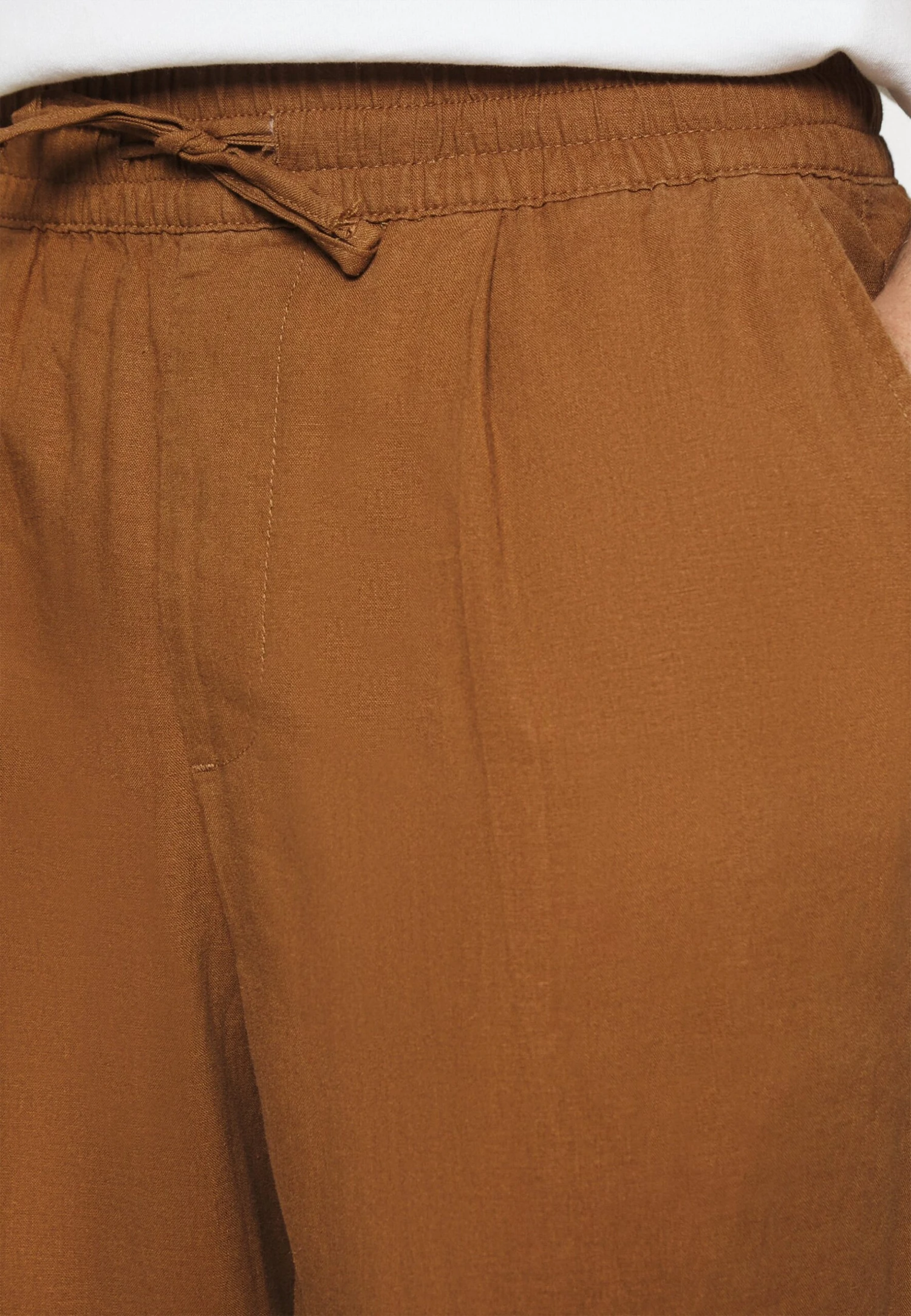 Pier One Drawcord Trousers Linen Blend - Bukse - Brown 5 Pier One Drawcord Trousers Linen Blend - Bukse - Brown - Bilde 5