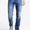 Pier One Jeans Straight Leg - Mid Blue