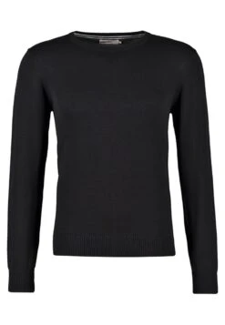 Pier One Basic Crewneck - Strikkegenser - Black -Boutique mote herrebutikk c5ca2388fe5d4d33a54abb4077ab8816