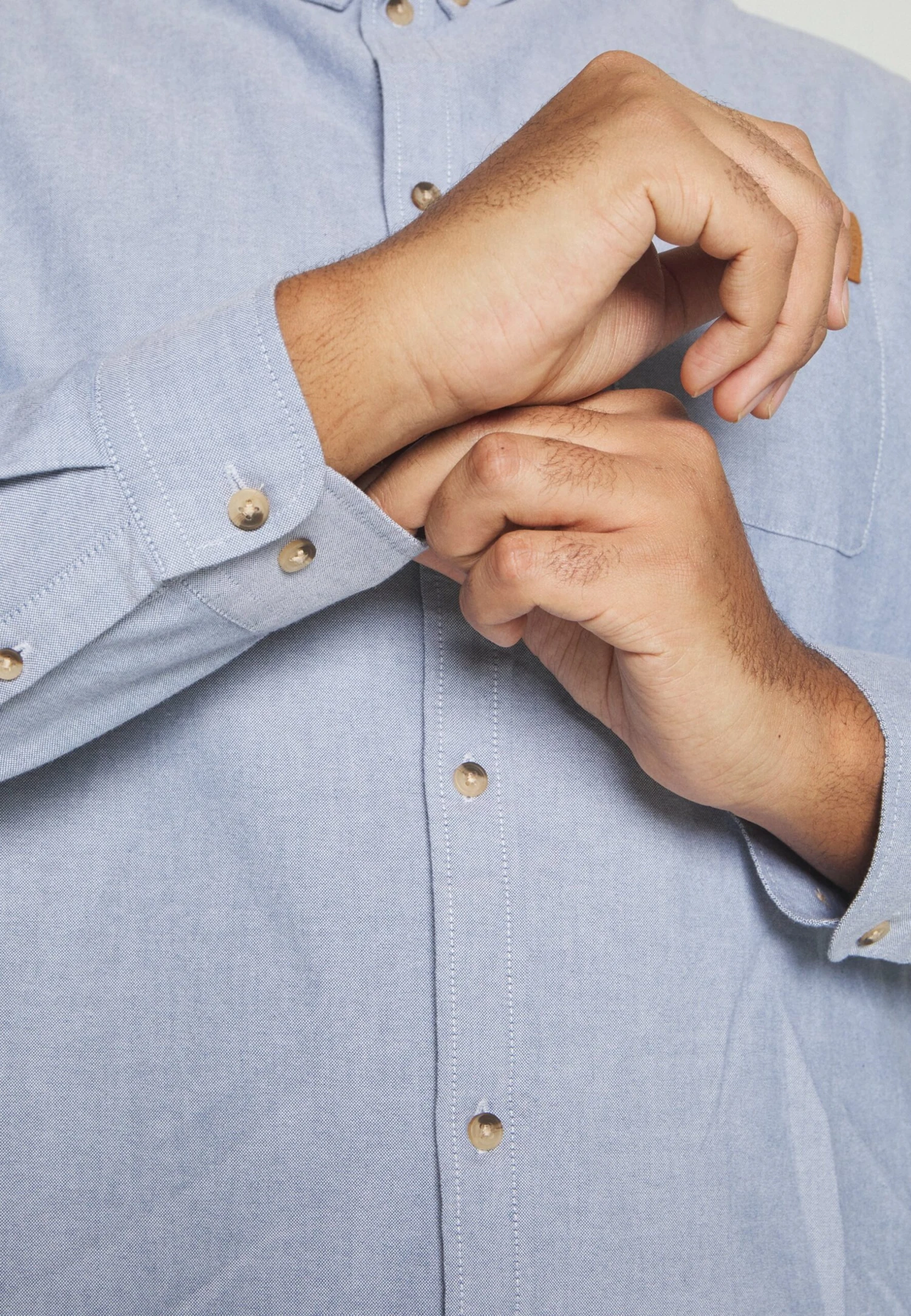 Pier One Oxford - Skjorte - Light Blue 4 Pier One Oxford - Skjorte - Light Blue - Bilde 4