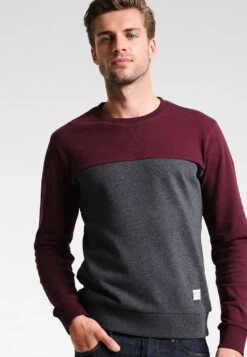 Pier One Sweatshirt - Mottled Bordeaux