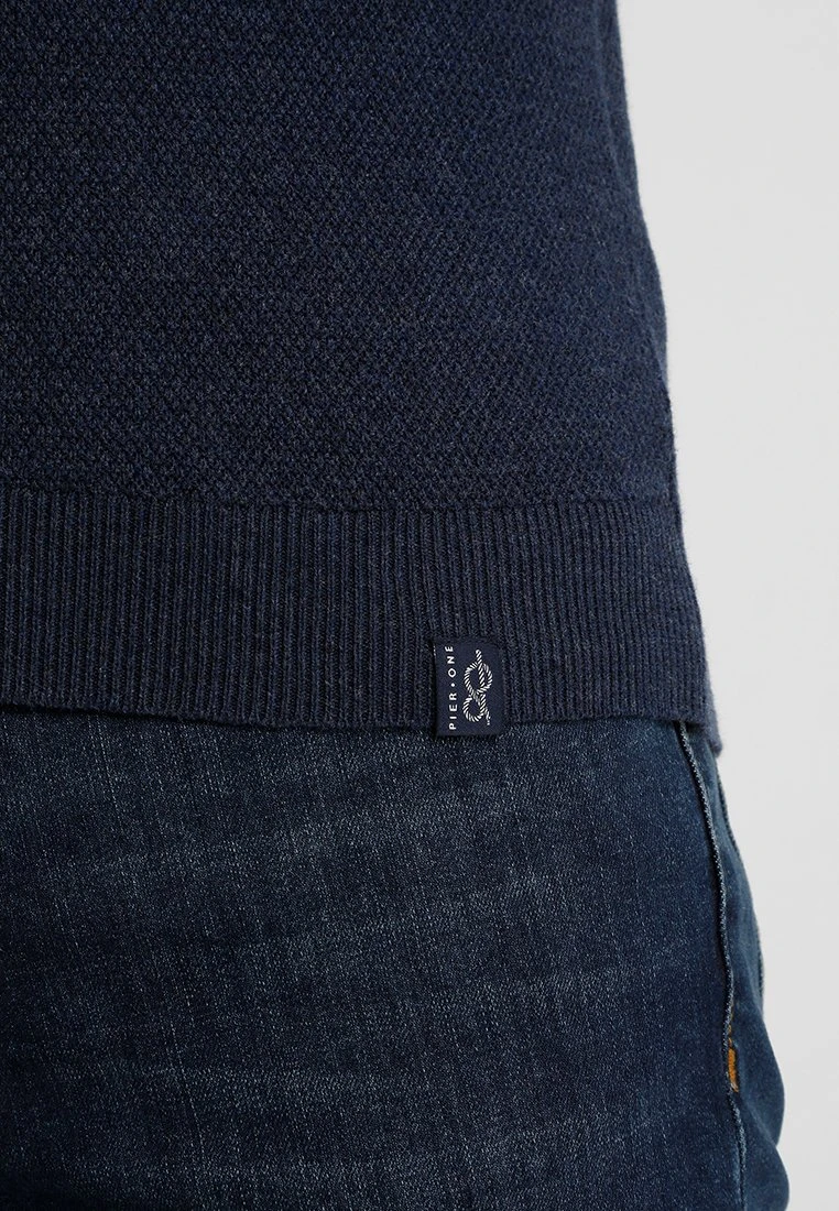 Pier One Strikkegenser - Mottled Dark Blue 4 Pier One Strikkegenser - Mottled Dark Blue - Bilde 4