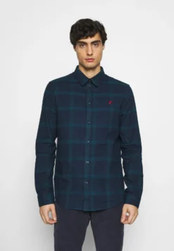 Pier One Skjorte - Dark Blue/Teal -Boutique mote herrebutikk d849f6aae39d482ebdb87e905c87a19d scaled