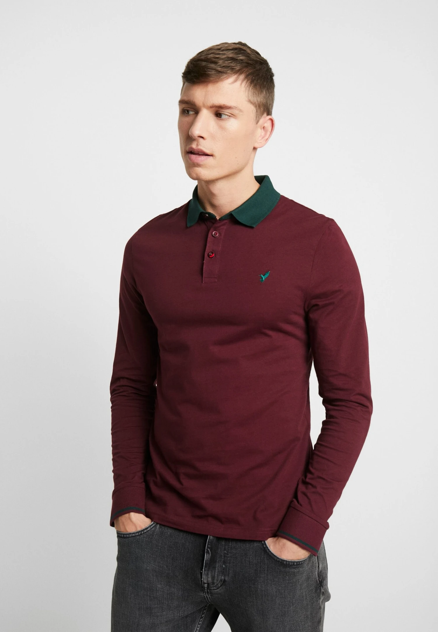 Pier One Muscle Fit - Poloskjorter - Bordeaux 1 Pier One Muscle Fit - Poloskjorter - Bordeaux