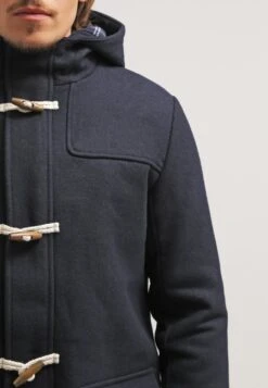 Pier One Kort Kåpe / Frakk - Navy -Boutique mote herrebutikk e0514f9f157e4e90bd427862806abeb8