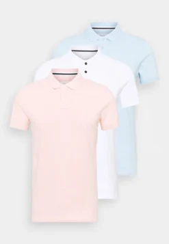 Pier One 3 Pack - Poloskjorter - White/Light Blue/Pink -Boutique mote herrebutikk e076d6446cf4456082c2304ae412145d scaled