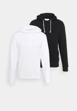 Pier One 2 Pack - Hoodie - Black/White