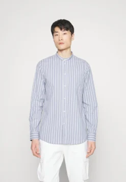 Pier One Muscle Fit Stand- Skjorte - Blue