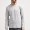 Pier One Basic Crewneck - Strikkegenser - Light Grey