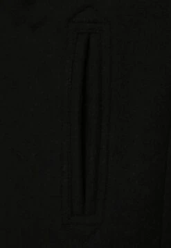 Pier One Kort Kåpe / Frakk - Black -Boutique mote herrebutikk f98ad9164e9e43bd97fdd8c0b6de9848