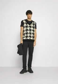 Pier One 5 Pack - T-Shirts - White/Black/Dark Blue