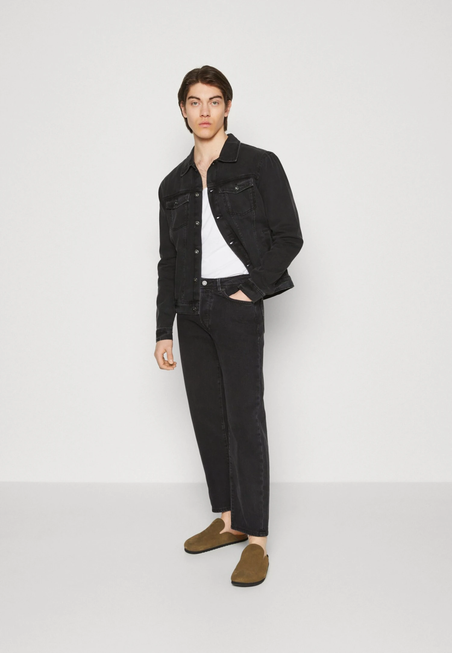 Pier One Jeansjakke - Black 2 Pier One Jeansjakke - Black - Bilde 2